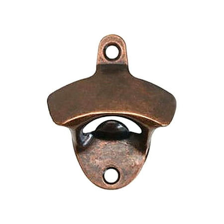 Iron Wall Mount Open Here Beer Cap Bottle Opener Rustic Bar Pub Decor