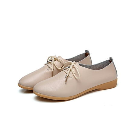 Wazshop Ladies Casual Shoes On Flats Memory Foam Loafers Breathable Lace Up Walking Shoe Womens Moccasins Flat Fashion Beige 7
Wazshop Ladies Casual Shoes On Flats Memory Foam Loafers Breathable Lace Up Walking Shoe Womens Moccasins Flat Fashion Beige 7