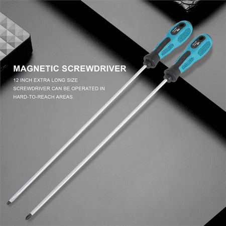 2 Packs 12 Inches Long Slotted and Screwdriver Flat Blade Screwdriver Magnetic Screwdriver with Rubber Handle
2 Packs 12 Inches Long Slotted and Screwdriver Flat Blade Screwdriver Magnetic Screwdriver with Rubber Handle