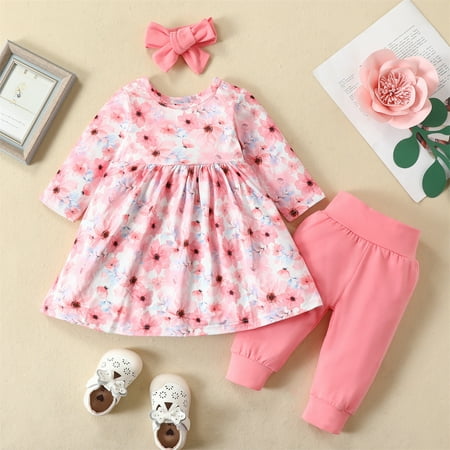 3-24 M Infant Baby Girls Clothes Outfits 3pcs/set Cute Toddler Girl Floral Print Ruffle Long Sleeve Top+pant+ Headband Sets Pink 18-24 Months
3-24 M Infant Baby Girls Clothes Outfits 3pcs/set Cute Toddler Girl Floral Print Ruffle Long Sleeve Top+pant+ Headband Sets Pink 18-24 Months