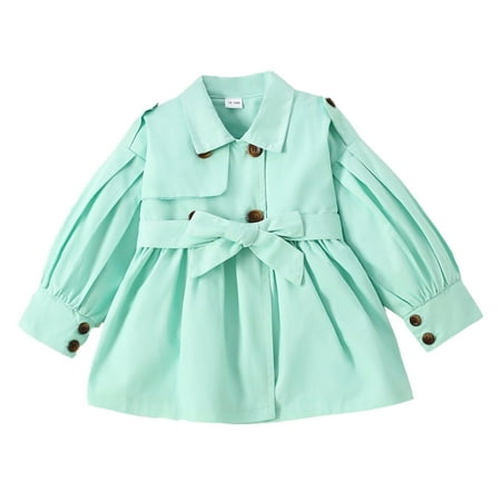 Autumn Toddler Kids Baby Girls Long Sleeve Lapel Solid Color Double Belt Windproof Coat Kids Coats Windbreaker Casual Outerwear For 18-24 Months
Autumn Toddler Kids Baby Girls Long Sleeve Lapel Solid Color Double Belt Windproof Coat Kids Coats Windbreaker Casual Outerwear For 18-24 Months