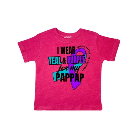 Inktastic Suicide Prevention I Wear Teal and Purple for My Pappap Gift Toddler Boy or Toddler Girl T-Shirt
Inktastic Suicide Prevention I Wear Teal and Purple for My Pappap Gift Toddler Boy or Toddler Girl T-Shirt
