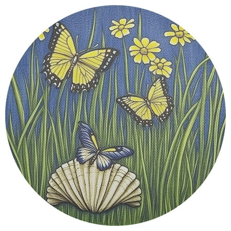 Yellow Butterfly Illustration 4-Piece 15.4in Heat-Proof PVC Plate Mats Easy Cut and Clean for Family Use
Yellow Butterfly Illustration 4-Piece 15.4in Heat-Proof PVC Plate Mats Easy Cut and Clean for Family Use