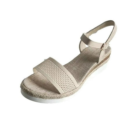 Wedge Sandals for Women Espadrille Platform Sandals Breathable Hollow out Knit Sandals Buckle Open Toe Dress Shoes
Wedge Sandals for Women Espadrille Platform Sandals Breathable Hollow out Knit Sandals Buckle Open Toe Dress Shoes