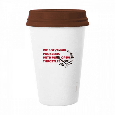 Problem Solving Throttle Panel Mug Coffee Drinking Glass Pottery Cerac Cup Lid