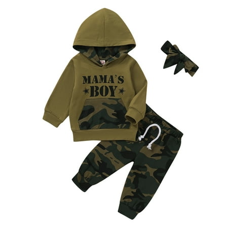 EHTMSAK Newborn Infant Baby Toddler Girl Clothing Set Outfits Long Sleeve Pullover Hoodie and Striped Pants Set Camouflage 0-2Y 70
EHTMSAK Newborn Infant Baby Toddler Girl Clothing Set Outfits Long Sleeve Pullover Hoodie and Striped Pants Set Camouflage 0-2Y 70
