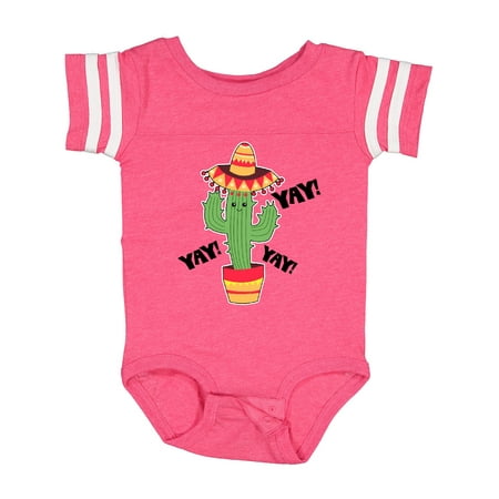 Inktastic Cactus with Sombrero Cinco De Mayo Gift Baby Boy or Baby Girl Bodysuit