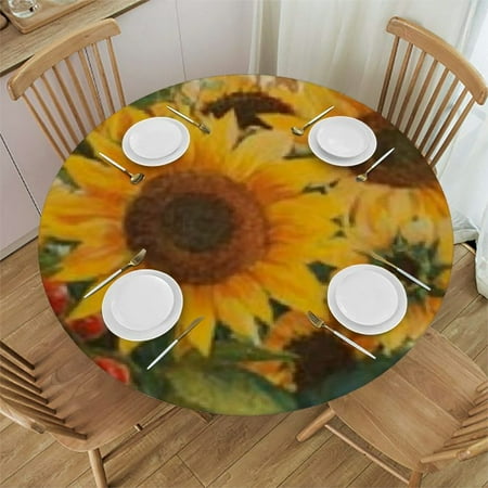 Patifu Sunflowers Berries Round Tablecloth Stain-Resistant Washable for Indoor Outdoor 100% Polyester Waterproof Table Cloth 42 -46
Patifu Sunflowers Berries Round Tablecloth Stain-Resistant Washable for Indoor Outdoor 100% Polyester Waterproof Table Cloth 42 -46