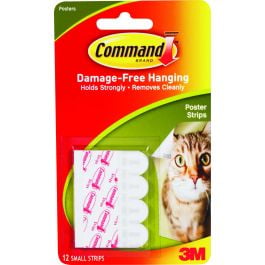 6PC 3M 3M 17024ES Command Poster Strips Adhesive 12 Pack (Case of 6)
