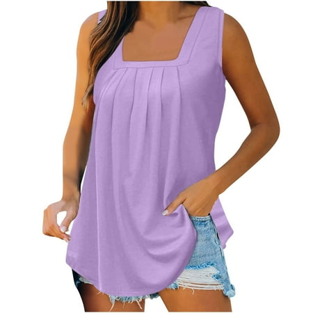 Dyegold Summer Tops for Women 2023 Trendy Summer Tank Tops for Women Loose Trendy Floral Print Pleated Camisole Shirts Casual Sleeveless Square Neck Flowy Blouse
Dyegold Summer Tops for Women 2023 Trendy Summer Tank Tops for Women Loose Trendy Floral Print Pleated Camisole Shirts Casual Sleeveless Square Neck Flowy Blouse
