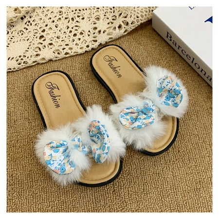 Casual Bows Sandal Slippers Wearable and Breathable Design Gift for Christmas Birthday New Year 36 Light Blue Hairy Butterfly
Casual Bows Sandal Slippers Wearable and Breathable Design Gift for Christmas Birthday New Year 36 Light Blue Hairy Butterfly