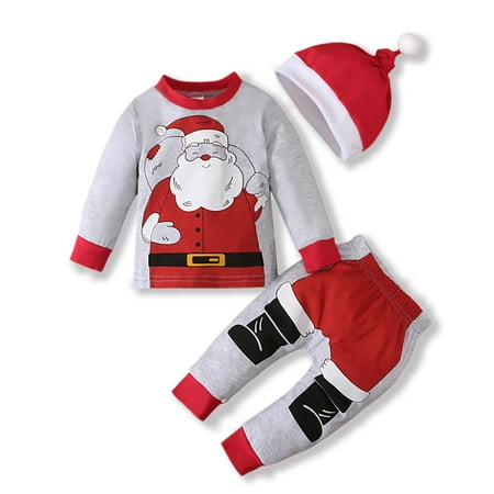 Lovebay Baby Unisex Christmas 3PCS Costume Long Sleeve Shirts Pant Hat Santa Printed Clothes 0-6 Months
Lovebay Baby Unisex Christmas 3PCS Costume Long Sleeve Shirts Pant Hat Santa Printed Clothes 0-6 Months