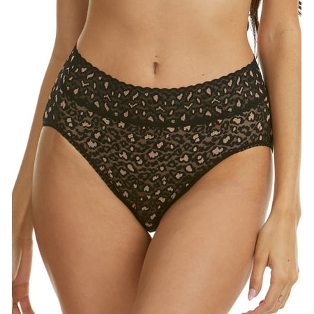 Hanky Panky Cross Dyed Leopard French Brief (7J2461) XS Black/Praline