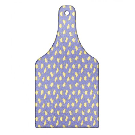 Birds Cutting Board, Pattern of Chicks on a Meadow, Decorative Tempered Glass Cutting and Serving Board, in 3 Sizes, by Ambesonne