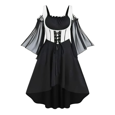 Dresses For Women Fashion Gothic Style 1950s Vintage Midi Dress Croset Long Flare Sleeve A Line Party Dress Gothic Star Dress
Dresses For Women Fashion Gothic Style 1950s Vintage Midi Dress Croset Long Flare Sleeve A Line Party Dress Gothic Star Dress