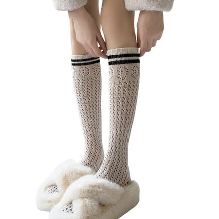 ✪ JK Sock Lolita Leg Warmer Hollow Jk Stocking Harajuku Long Sock Slouch Sock