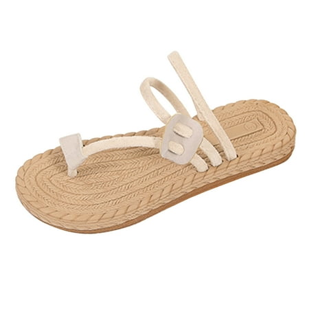 nsendm Closed Toe Wedge Sandals for Women Woven Slippers Toe Sandals Ladies Bottom Beach Cushion Sandals for Women Beige 8.5
nsendm Closed Toe Wedge Sandals for Women Woven Slippers Toe Sandals Ladies Bottom Beach Cushion Sandals for Women Beige 8.5