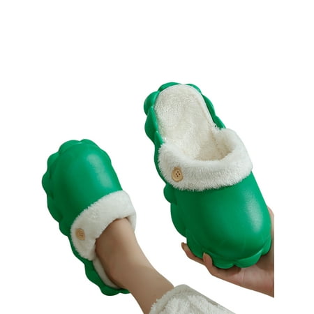 Ritualay Women Men House Slippers Waterproof Clogs Shoes Indoor Outdoor Winter Slipper Green 8.5-9
Ritualay Women Men House Slippers Waterproof Clogs Shoes Indoor Outdoor Winter Slipper Green 8.5-9