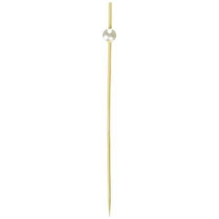 Bijou Bamboo Pick with White Pearl Case of 2000 PacknWood - Biodegradable Wood Sticks for Appetizers Drinks 4.75 209BBBIJ12
Bijou Bamboo Pick with White Pearl Case of 2000 PacknWood - Biodegradable Wood Sticks for Appetizers Drinks 4.75 209BBBIJ12