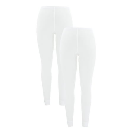 Fruit of the Loom Women s and Women s Plus Eversoft Waffle Thermal Bottom 2-Pack