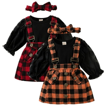 Lovebay 0-18M Newborn Baby Girl Fall Clothes Lace Sleeve Jumpsuit + Suspender Skirts + Headband Infant Overalls Dress
Lovebay 0-18M Newborn Baby Girl Fall Clothes Lace Sleeve Jumpsuit + Suspender Skirts + Headband Infant Overalls Dress