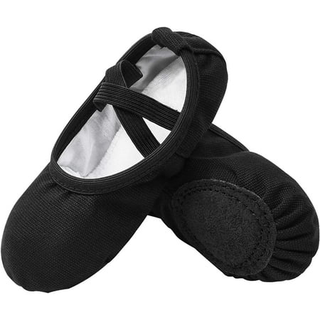Girls Canvas Ballet Slippers Flats Leather Soles Dance Shoes for Toddler Little Kid
Girls Canvas Ballet Slippers Flats Leather Soles Dance Shoes for Toddler Little Kid