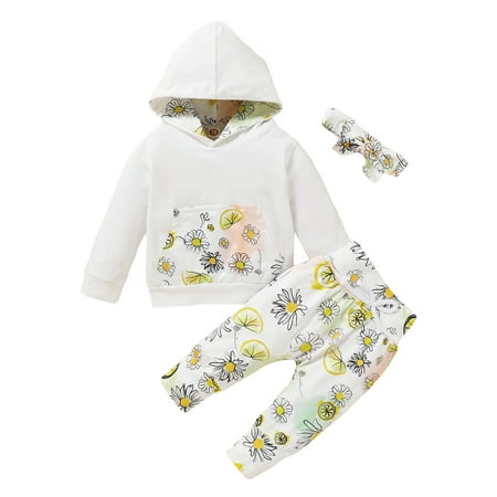 QWERTYU Newborn Infant Baby Toddler Girl Boy Pullover Hoodie Top and Pants Set Outfit Clothing Set Long Sleeve Floral with Headband White
QWERTYU Newborn Infant Baby Toddler Girl Boy Pullover Hoodie Top and Pants Set Outfit Clothing Set Long Sleeve Floral with Headband White