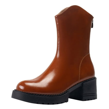 Street Casual Female Boots Fashion Autumn And Winter Women Ankle Boots Flat Bottom Thick Heel Non Slip Solid Round Back Zipper
Street Casual Female Boots Fashion Autumn And Winter Women Ankle Boots Flat Bottom Thick Heel Non Slip Solid Round Back Zipper