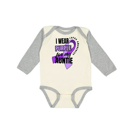 Inktastic I Wear Purple For My Auntie Lupus Awareness Gift Baby Boy or Baby Girl Long Sleeve Bodysuit
Inktastic I Wear Purple For My Auntie Lupus Awareness Gift Baby Boy or Baby Girl Long Sleeve Bodysuit