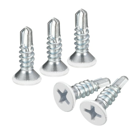 #8 x 5/8 White Screws Self Drilling Screws 100 Pack Flat Head Phillips Sheet Metal Screw Wood to Metal Screws
#8 x 5/8 White Screws Self Drilling Screws 100 Pack Flat Head Phillips Sheet Metal Screw Wood to Metal Screws