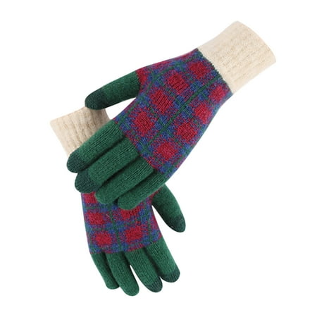 Dadaria Womens Gloves Winter Women Cold And Windproof Lattice Warm Knitted Finger Gloves Green One Size Women
Dadaria Womens Gloves Winter Women Cold And Windproof Lattice Warm Knitted Finger Gloves Green One Size Women
