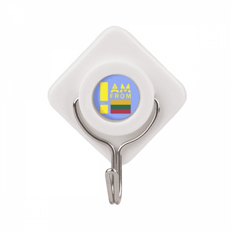I Am From Lithuania Art Deco Fashion Adhesive Wall Hooks Hanging Self Sticky
