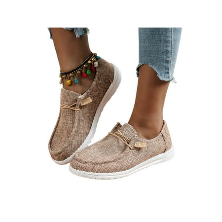 Difumos Women Flat Canvas Shoes Slip On Lightweight Comfort Walking Sports Sneakers Brown 7.5
Difumos Women Flat Canvas Shoes Slip On Lightweight Comfort Walking Sports Sneakers Brown 7.5