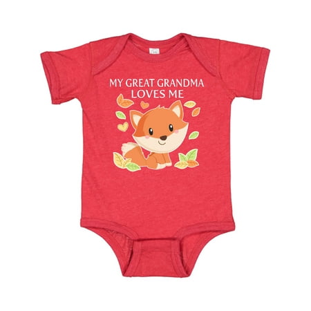 Inktastic My Great Grandma Loves Me- Little Fox Gift Baby Boy or Baby Girl Bodysuit
Inktastic My Great Grandma Loves Me- Little Fox Gift Baby Boy or Baby Girl Bodysuit