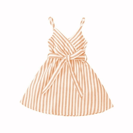 GWAABD Dresses for Big Girls Yellow Cotton Girls Dress Summer Sleeveless V Neck Stripe Printed with Belt Princess Dress toddler Clothes 100
GWAABD Dresses for Big Girls Yellow Cotton Girls Dress Summer Sleeveless V Neck Stripe Printed with Belt Princess Dress toddler Clothes 100