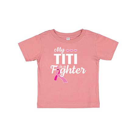Inktastic Breast Cancer Awareness My Titi is a Fighter Gift Baby Boy or Baby Girl T-Shirt
Inktastic Breast Cancer Awareness My Titi is a Fighter Gift Baby Boy or Baby Girl T-Shirt