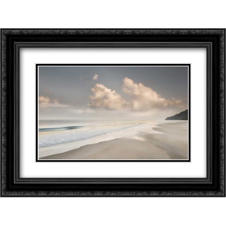 Brighton Shore 2x Matted 24x18 Black Ornate Framed Art Print by Delimont, Danita