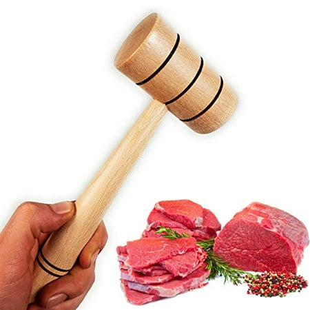 Wooden Meat Tenderizer Mallet - Practical Kitchen Tool Natural Premium Wood Heavy Duty Hammer Mallet Tool & Chicken Pounder (Made in Europe)
Wooden Meat Tenderizer Mallet - Practical Kitchen Tool Natural Premium Wood Heavy Duty Hammer Mallet Tool & Chicken Pounder (Made in Europe)
