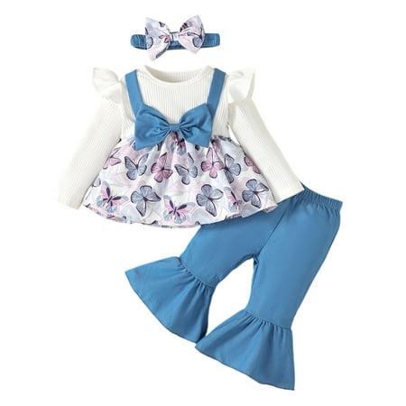 Yindaity Outfits Baby Girl 0-3 Months Clothes Set Unisex Boys Tops+Hat+Pants +Bib Girls Outfits Set Unisex Baby Gift Fall Clothes for Girls Blue 18-24 Months
Yindaity Outfits Baby Girl 0-3 Months Clothes Set Unisex Boys Tops+Hat+Pants +Bib Girls Outfits Set Unisex Baby Gift Fall Clothes for Girls Blue 18-24 Months