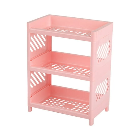 Wesracia Bathroom Organizer Accessories Bathroom Supplies Storage Three Tier Shelf Bedroom Finishing Rack Bathroom Shelf Kitchen