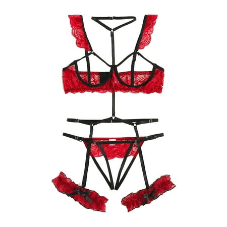 HGWXX7 New Fashion Lace Lingerie Underwear Sleepwear Steel Ring Pajamas Garter Lingerie Set
HGWXX7 New Fashion Lace Lingerie Underwear Sleepwear Steel Ring Pajamas Garter Lingerie Set