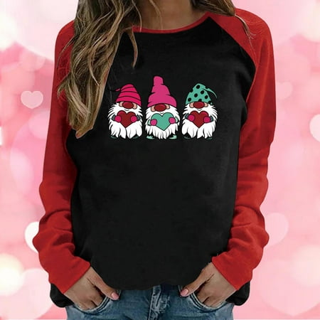 Hvyesh Oversized Sweatshirt For Women Womens Valentine s Day Love Heart Print O Neck Sweatshirt Casual Long Sleeve Round Neck Loose Fit Pullover Tops Red shirts for women S
Hvyesh Oversized Sweatshirt For Women Womens Valentine s Day Love Heart Print O Neck Sweatshirt Casual Long Sleeve Round Neck Loose Fit Pullover Tops Red shirts for women S