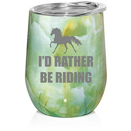 12 oz Double Wall Vacuum Insulated Stainless Steel Marble Stemless Wine Tumbler Glass Coffee Travel Mug With Lid I d Rather Be Riding Horse (Turquoise Green Marble)
12 oz Double Wall Vacuum Insulated Stainless Steel Marble Stemless Wine Tumbler Glass Coffee Travel Mug With Lid I d Rather Be Riding Horse (Turquoise Green Marble)