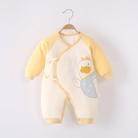 Yidarton Baby Jumpsuit Newborn Autumn And Winter Cotton Jacket Boneless Baby Clothes Warm Jumpsuit Padded Gown Yellow
Yidarton Baby Jumpsuit Newborn Autumn And Winter Cotton Jacket Boneless Baby Clothes Warm Jumpsuit Padded Gown Yellow