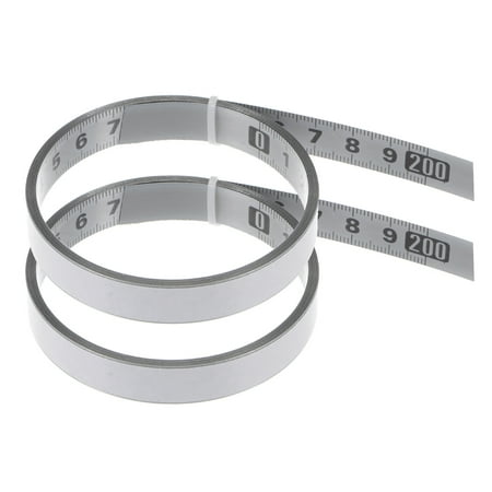 2 Pack Self Adhesive Tape Measure 200cm Metric Left to Right Reading Measuring Tape Steel Sticky Ruler Silver Tone
2 Pack Self Adhesive Tape Measure 200cm Metric Left to Right Reading Measuring Tape Steel Sticky Ruler Silver Tone