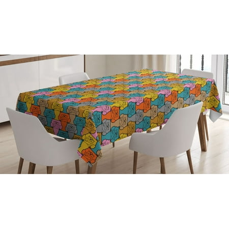 Funny Tablecloth Colorful Continuous Pattern of Grumpy Face Cats Cool Angry Pet Cartoon Graphic Rectangle Satin Table Cover Accent for Dining Room and Kitchen 52 X 70 Multicolor by Ambesonne
Funny Tablecloth Colorful Continuous Pattern of Grumpy Face Cats Cool Angry Pet Cartoon Graphic Rectangle Satin Table Cover Accent for Dining Room and Kitchen 52 X 70 Multicolor by Ambesonne