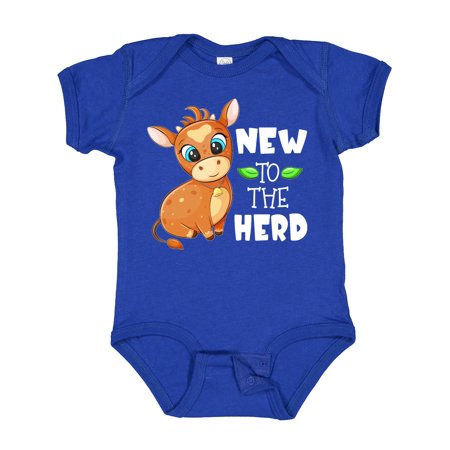 Inktastic New to the Herd Cute Brown Cow with Blue Eyes Gift Baby Boy or Baby Girl Bodysuit
Inktastic New to the Herd Cute Brown Cow with Blue Eyes Gift Baby Boy or Baby Girl Bodysuit