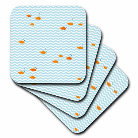Blue and white chevron sea waves orange fish pattern - nautical goldfish on zig zags - ocean zigzags set of 4 Coasters - Soft cst-120175-1
Blue and white chevron sea waves orange fish pattern - nautical goldfish on zig zags - ocean zigzags set of 4 Coasters - Soft cst-120175-1