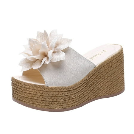 Follure Girl women s casual shoes Women s Summer Big Flower Wedges Platform Sandals Slippers Beach Walk Shoes Beige 36
Follure Girl women s casual shoes Women s Summer Big Flower Wedges Platform Sandals Slippers Beach Walk Shoes Beige 36