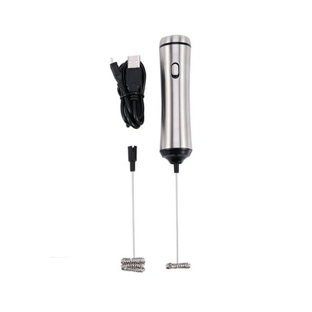 Usb Chargeable Double Spring Whisk Head Electric Stainless Steel Handheld Milk Foamer Drink Mixer Two Speeds
Usb Chargeable Double Spring Whisk Head Electric Stainless Steel Handheld Milk Foamer Drink Mixer Two Speeds